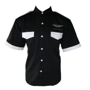 Jacketsandshirts Aston Martin Crew Racing Shirt Black and White