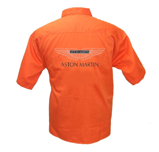 Jacketsandshirts Aston Martin Crew Racing Shirt Orange