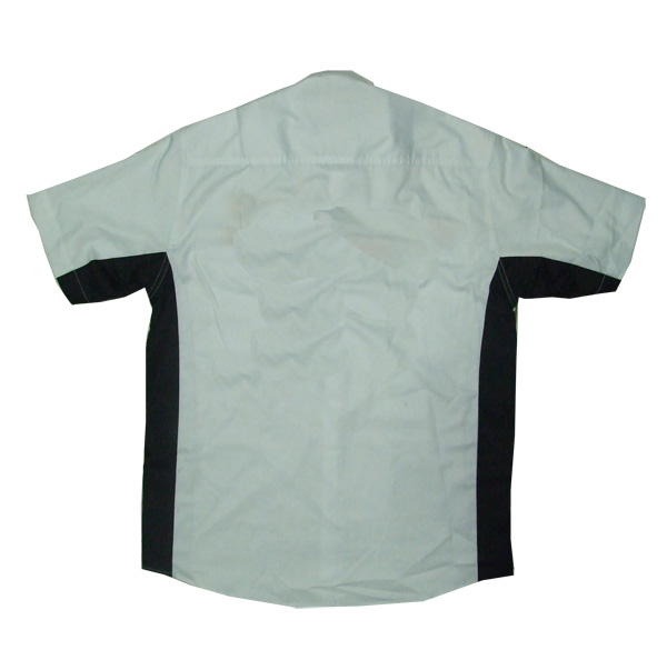 Jacketsandshirts Plain Crew Racing Shirt Black and White