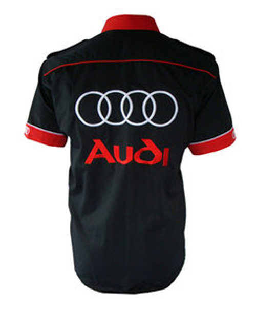 Jacketsandshirts Audi Crew Racing Shirt Black