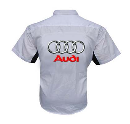 Jacketsandshirts Audi Crew Racing Shirt White