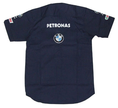 Jacketsandshirts BMW Petronas Crew Racing Shirt Dark Blue