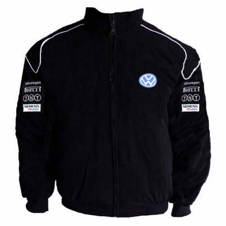 Black Racing Jacket with piping