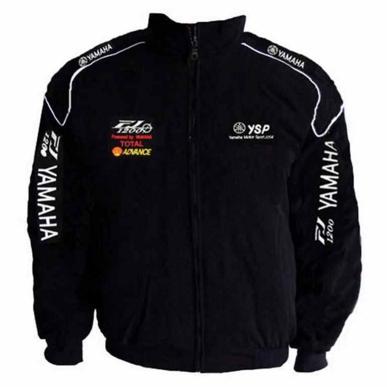 Black Racing Jacket with piping