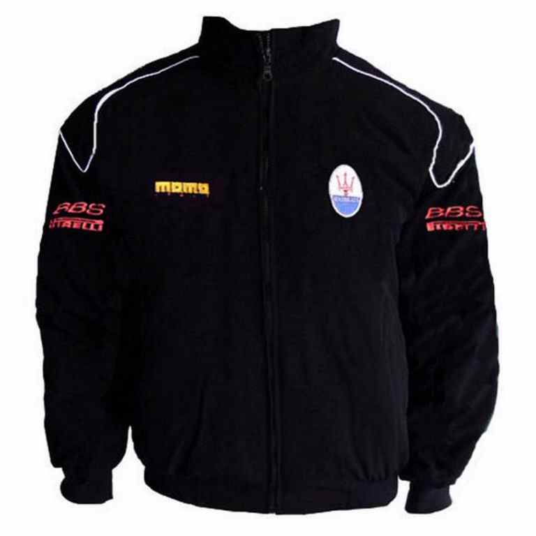 Black Racing Jacket with piping