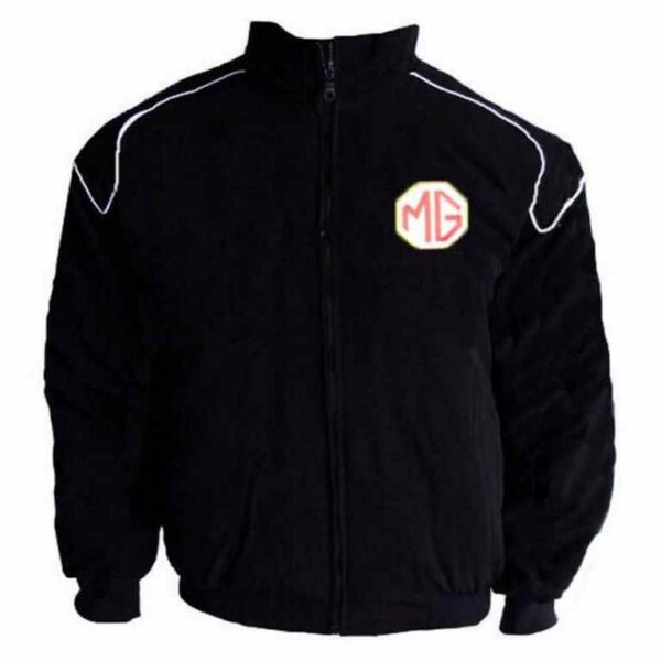 Black Racing Jacket with piping