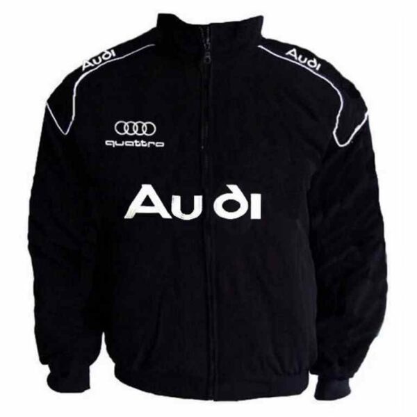 Black Racing Jacket with piping