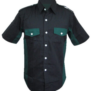 Jacketsandshirts Plain Black Dark Green Racing Shirt