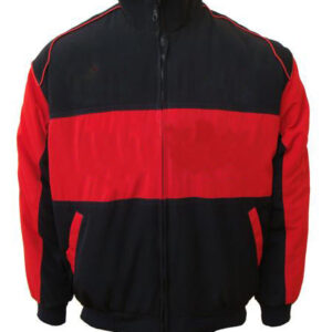 Plain Racing Jacket Black and Red