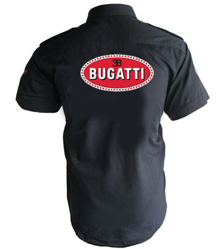 Jacketsandshirts Bugatti Crew Racing Shirt Black