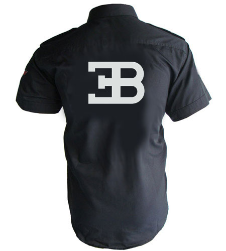 Jacketsandshirts Bugatti EB Crew Racing Shirt Black