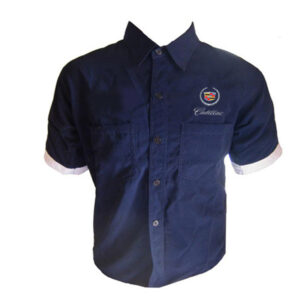 Jacketsandshirts Cadillac Crew Shirt Dark Blue and White