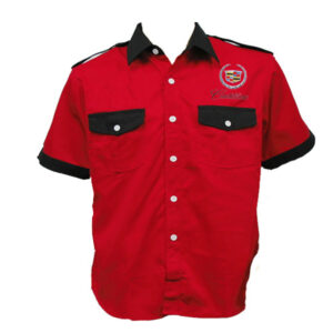 Jacketsandshirts Cadillac Crew Racing Shirt Red and Black