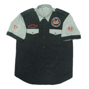 Jacketsandshirts Corvette C1 Crew Shirt Black and Light Gray