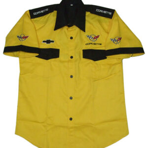 Jacketsandshirts Corvette C5 Crew Racing Shirt Yellow