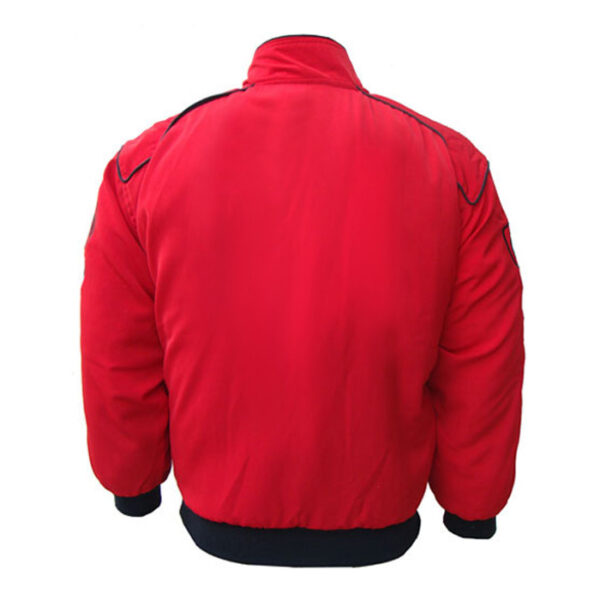 Dodge Motor Sport Red Racing Jacket back