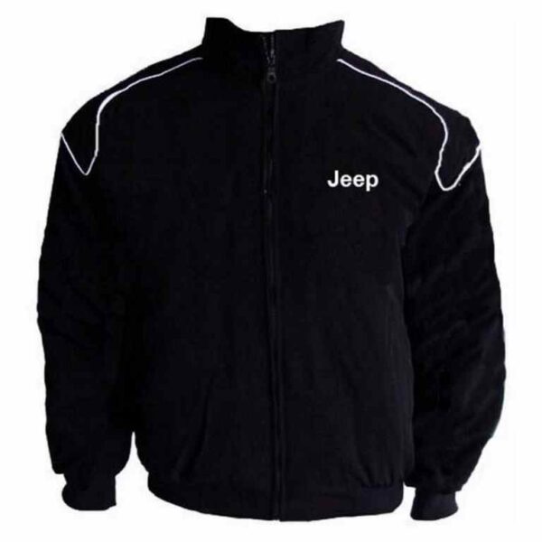 Jeep Black Racing Jacket with piping