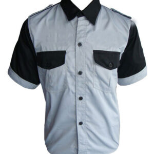 Jacketsandshirts Light Gray and Black Crew Shirt