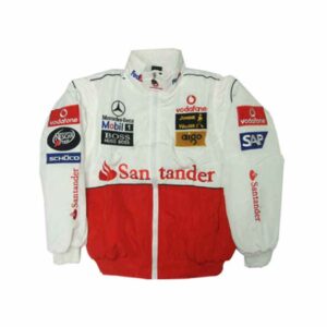 Mercedes Benz Santander Racing Jacket White and Red