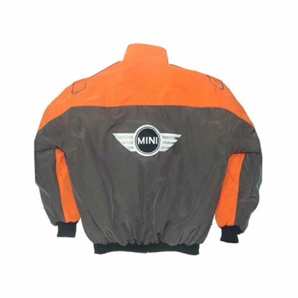 Mini Cooper Racing Jacket Orange and Gray