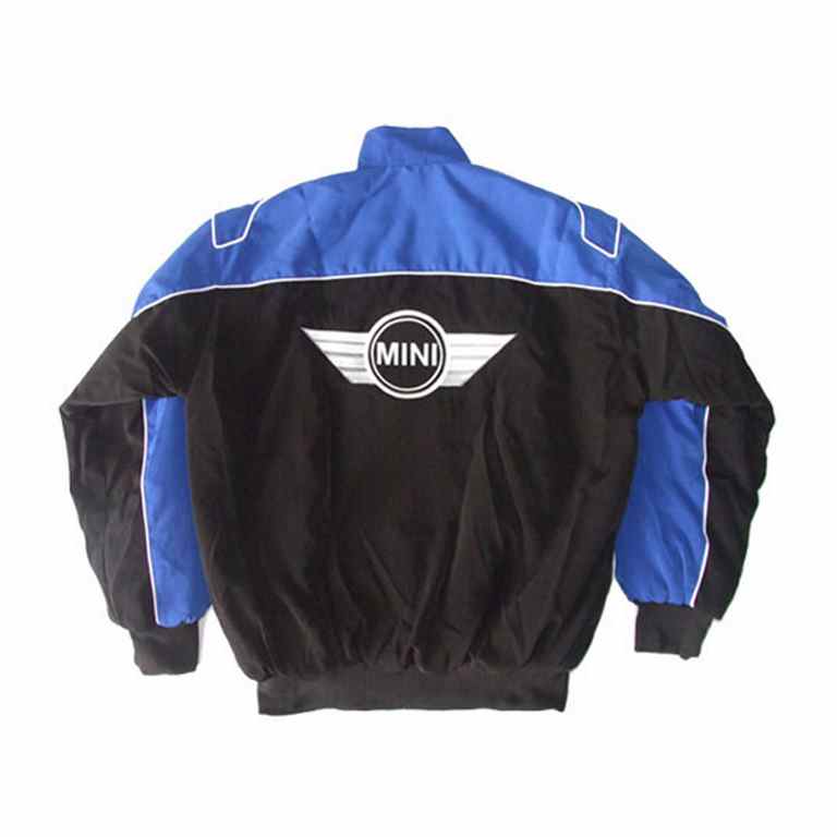 Mini Cooper Sport Racing Jacket Black and Blue back