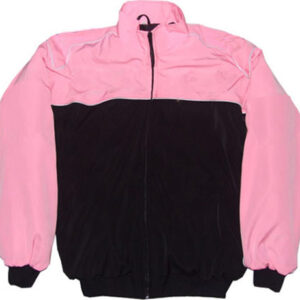 Plain Racing Jacket Pink and Black