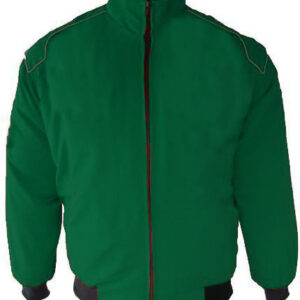 Plain Blank Hunter Green Racing Jacket