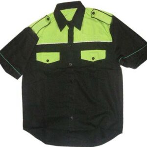 Jacketsandshirts Plain Crew Shirt Black and Light Green