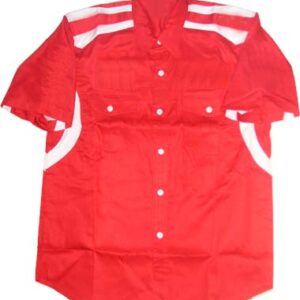 Jacketsandshirts Plain Crew Shirt Red with White trim