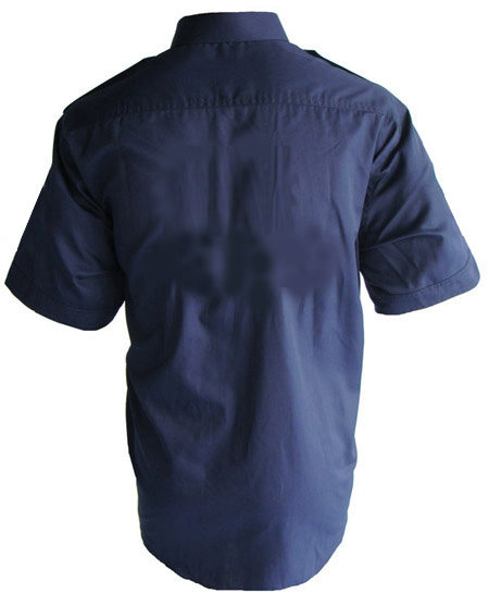 Jacketsandshirts Plain Dark Blue Pit Crew Shirt