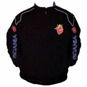 Plain Racing Jacket Black