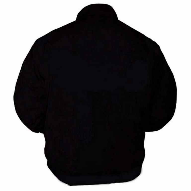 Plain Racing Jacket Black without Piping