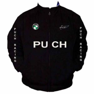 Plain Racing Jacket Black without Piping