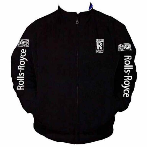 Plain Racing Jacket Black without Piping