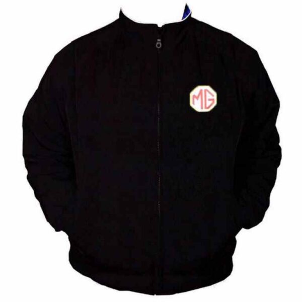 Plain Racing Jacket Black without Piping