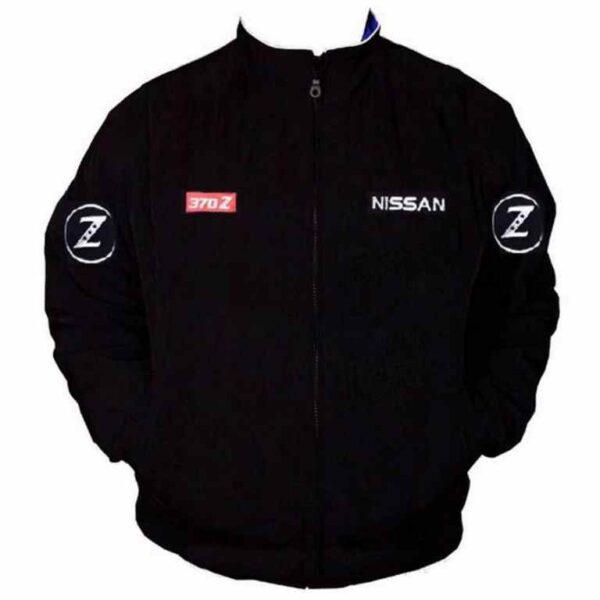 Plain Racing Jacket Black without Piping