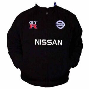 Plain Racing Jacket Black without Piping