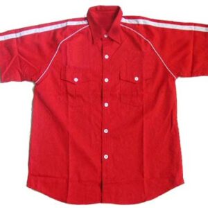 Jacketsandshirts Plain Crew Racing Shirt Red and White