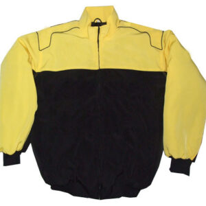 Plain Racing Jacket Yellow and Black