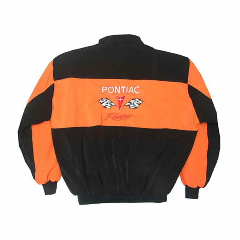 Pontiac Racing Jacket Orange and Black