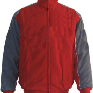 Plain Red and Dark Gray Racing Jacket