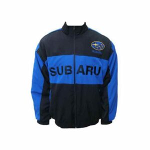 Subaru Blue and Black Rally Team Racing Jacket