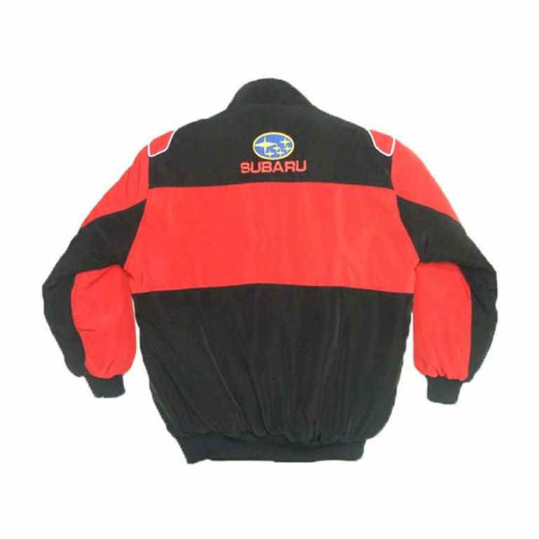 Subaru Racing Jacket Black and Red back