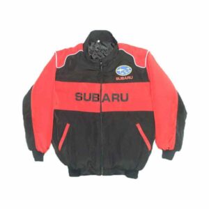 Subaru Racing Jacket Black and Red back