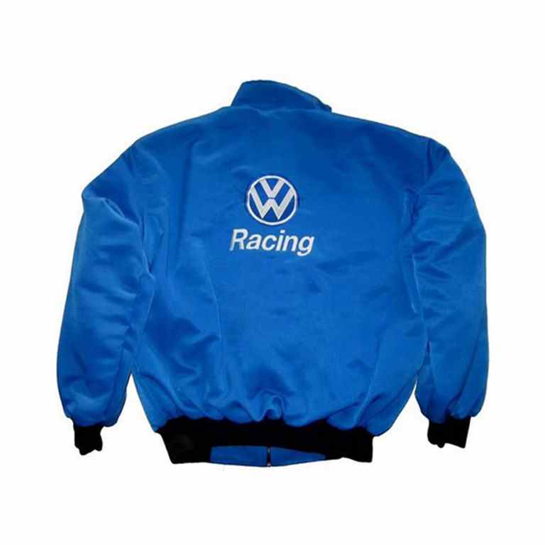 VW Volkswagen Blue Embroidered Racing Jacket