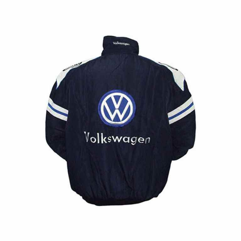 VW Volkswagen DarkBlue with White Trim Jacket