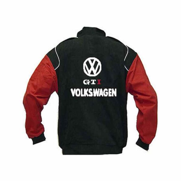 VW Volkswagen GTI Black & Red Racing Jacket