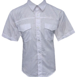 Jacketsandshirts Plain White Racing Crew Shirt