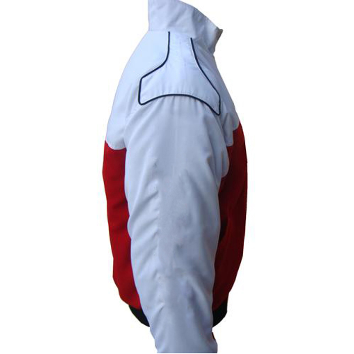 Plain Sport Racing Jacket Red and White