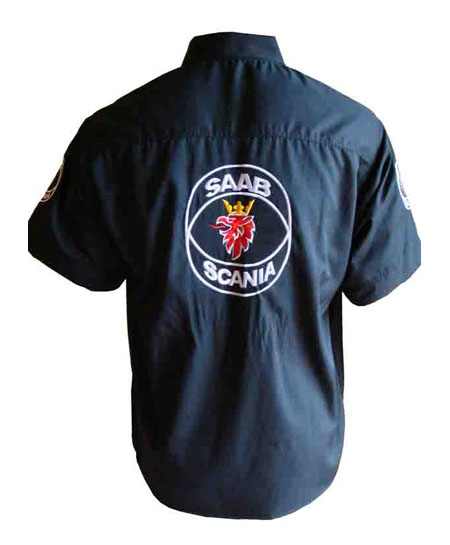 Saab Scania Racing Shirt Black